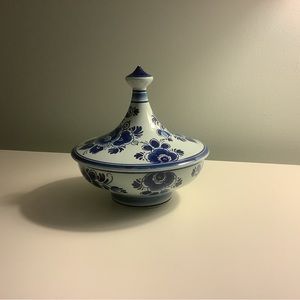 Vintage Delft Candy Dish with lid!